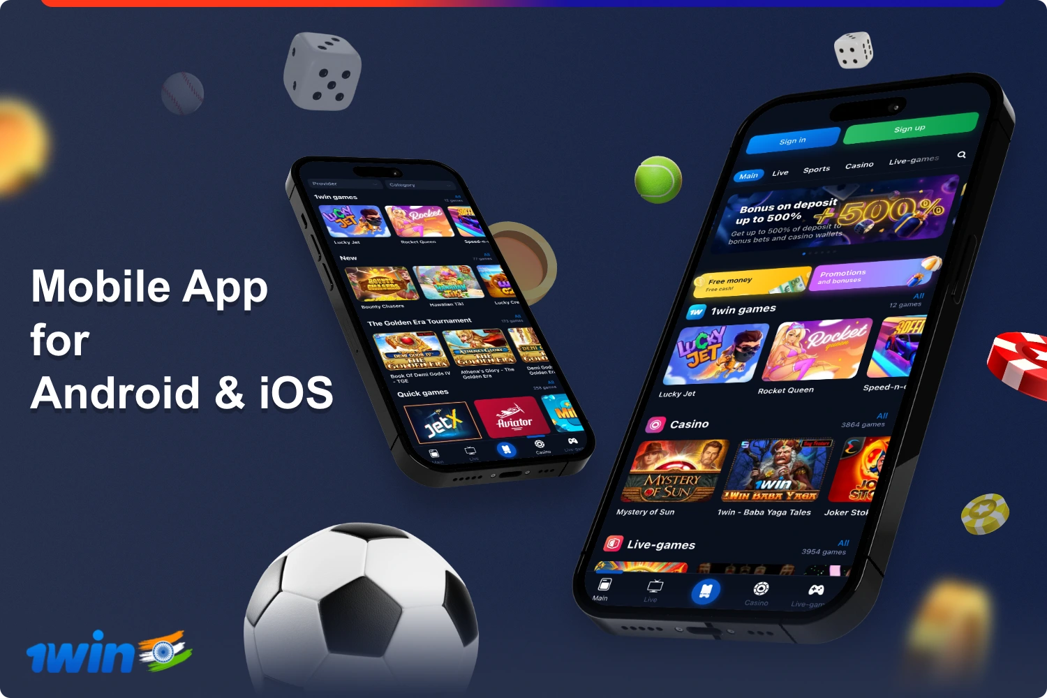Download 1win mobile app for Android and iOS is absolutely free from the official website